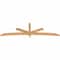 Ekena Millwork Alberta Timber Gable Bracket, Western Red Cedar, 108"W x 31 1/2"H x 3 1/2"D x 3 1/2"F, 7/12 Pitch GBW108X31X0404ALB00SWR - alternate 4